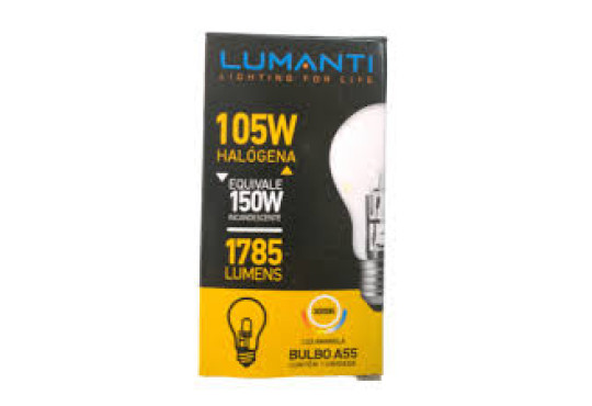 LAMPADA LUMANTI HALOGENA " 105W X 220V " C/10