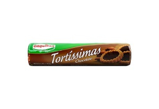 BISCOITO RECHEADO ORQUIDEA TORTISSIMAS CHOCOLATE 130GR UNIDADE