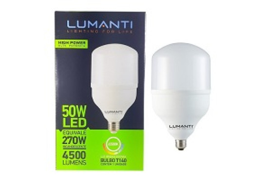 LAMPADA LUMANTI LED " 50W " BIVOLT BRANCA