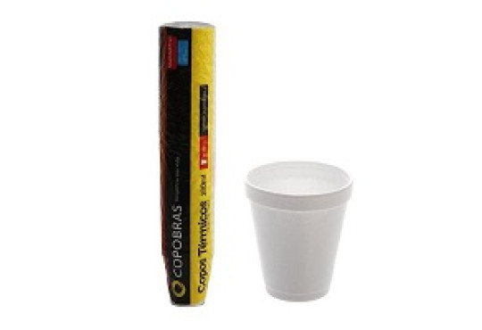 COPO TERMICO ISOPOR COPOBRAS 240ML C/25 CCT-240
