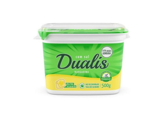 MARGARINA/CREME VEGETAL DUALIS C/SAL 20% 500GR COAMO