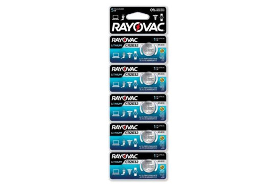 PILHA LITHIUM RAYOVAC CR2032 BOTAO C/5 CARTELA