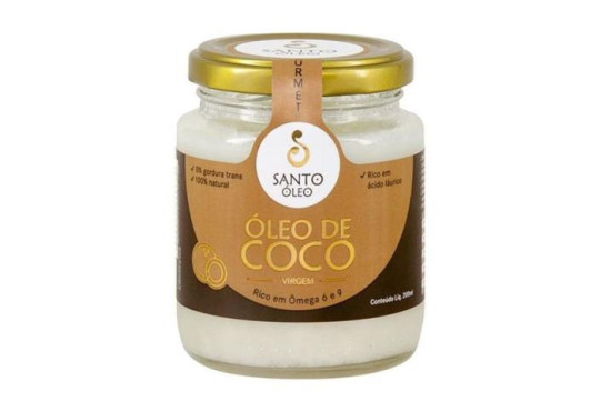 OLEO DE COCO SANTO OLEO EXTRA VIRGEM 200ML VIDRO (EXT. DA PELICULA)