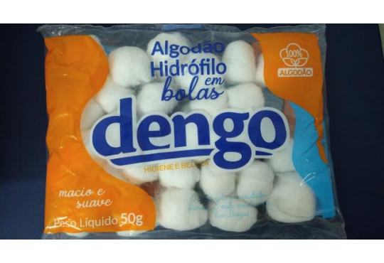 ALGODAO DENGO BOLA PACOTE 50GR. HIDROFILO