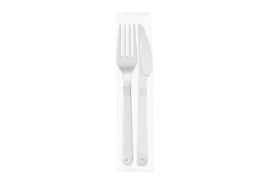 TALHER KIT STRAWPLAST SACHE GARFO E FACA (EXTRA FORTE) P/MARMITA UNIDADE