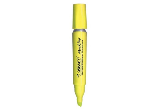 ESC. MARCADOR DE TEXTO BIC MARKING AMARELO
