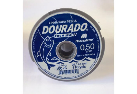 LINHA PESCA DOURADO 0,50 100MT UNIDADE