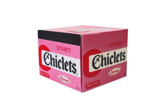 CHICLE CHICLETS TUTTI FRUTI C/100