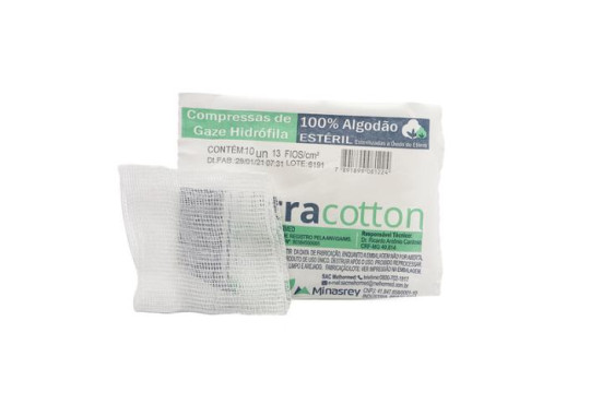 COMPRESSAS DE GAZE ULTRA COTTON C/10 11FIOS