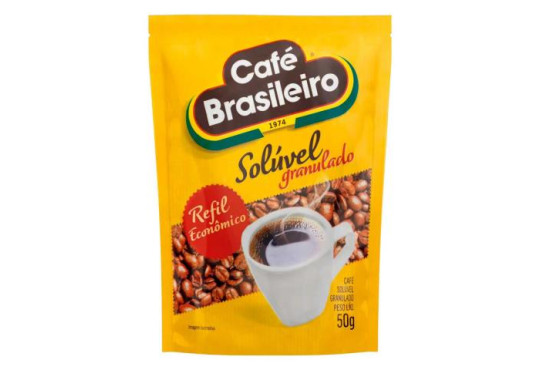CAFE BRASILEIRO SOLUVEL PO " SACHE 50GR "