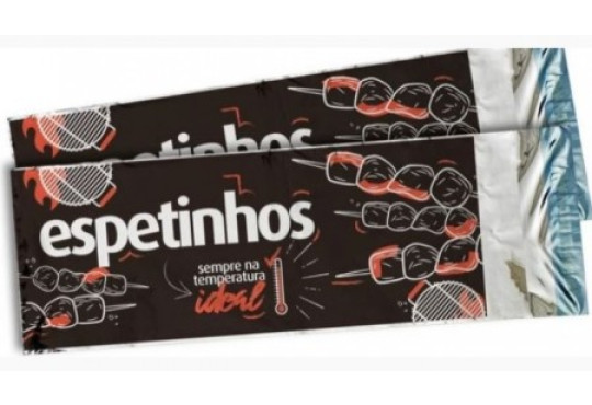 EMBALAGEM TERMICA P/ ESPETINHO C/200 13,5CM X 36+4CM THERMIPACK