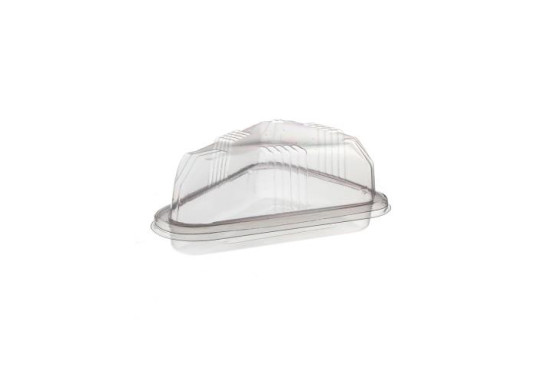 FORMA P/FATIA DE TORTA C/ TAMPA H-630 HIPERPACK C/100 CRISTAL