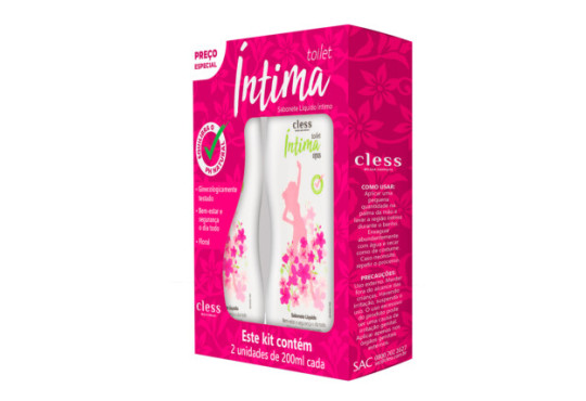 KIT SABONETE /LIQUIDO INTIMO CLESS C/2X200ML