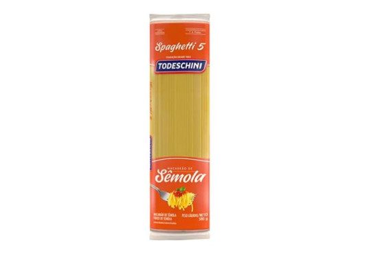 MASSA TODESCHINI " SEMOLA " ESPAGUETE 500GR