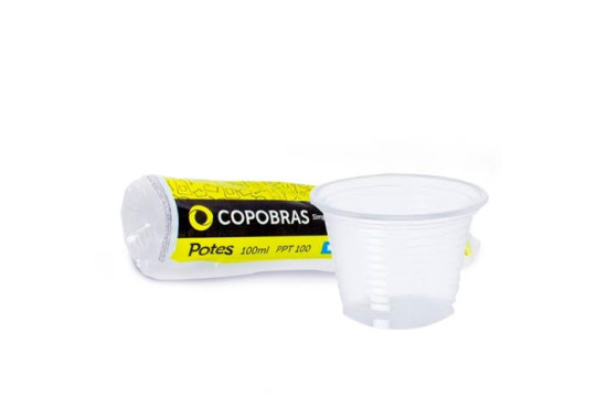 POTE PLAST 100ML TR COPOBRAS     C/50    " PPT-100 "