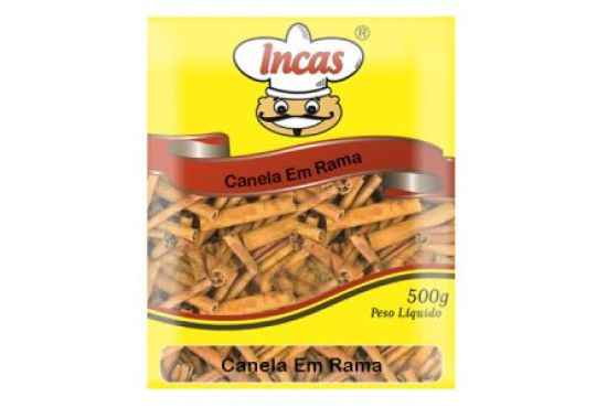 COND.INCAS CANELA EM CASCA/RAMA " 500GR  "