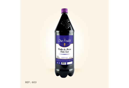VINHO DUE FRADEI TINTO SECO 1.9LT PET TP ROXA