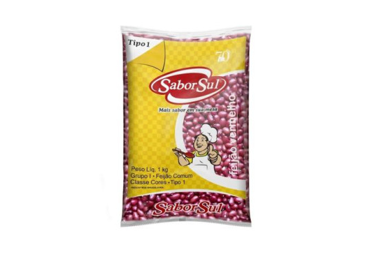 FEIJAO UNIDADE " VERMELHO " SABOR SUL TIPO 1 1KG
