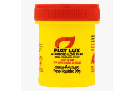 ACENDEDOR DE FOGO PASTILHA ALCOOL FIAT LUX C/6X4X90GR