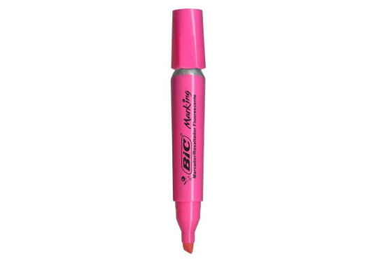 ESC. MARCADOR DE TEXTO BIC MARKING ROSA