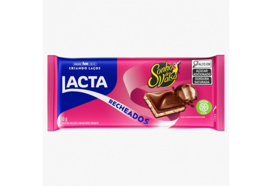 CHOC. BARRA LACTA RECH. SONHO DE VALSA 98GR
