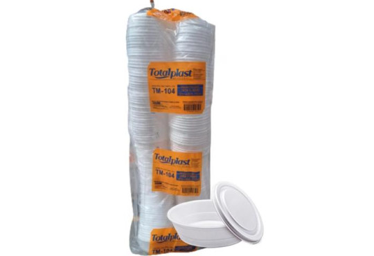 MARMITEX/ ISOPOR TOTALPLAST " 1.100ML " C/200 TM-104 FARDO VERMELHO