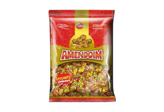 BALA TOFFANO AMENDOIM CROCANTE 500GR