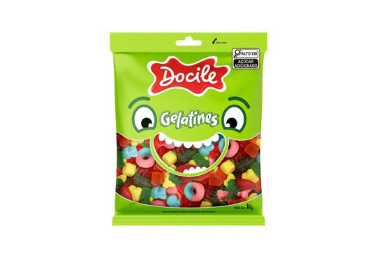 CONF.DOCILE GELATINA GELATINES MIX " PACOTAO " 1KG