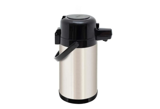 #MOR GARRAFA TOTAL INOX SEM AMPOLA GRANDE " 2.5LT " INQUEBRAVEL C/ALAVANCA