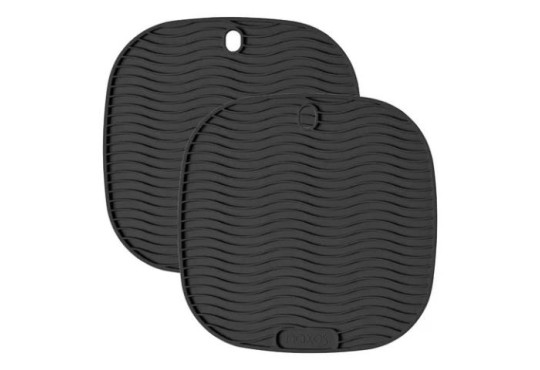 DESCANSO PANELA " QUADRADO " NAXOS SILICONE PRETO