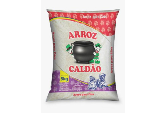 ARROZ UNIDADE CALDAO " P/CAES " 5KG RESIDUOS