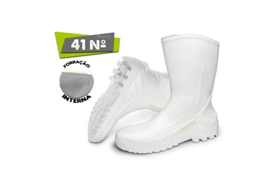 BOTA " VULCAFLEX " BRANCA N-41FORRADA