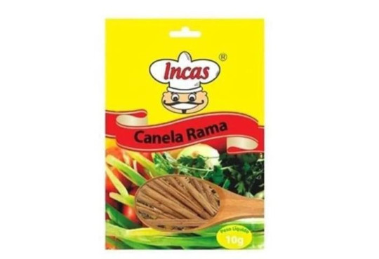 COND.INCAS CANELA EM CASCA/RAMA PACOTE C/20X10GR