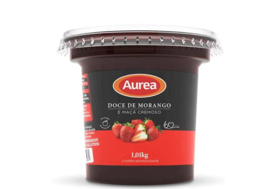 DOCE FRUTA AUREA MORANGO E MACA 350GR
