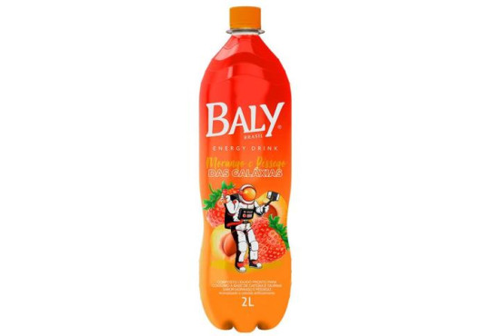 ENERGETICO BALY PET PESSEGO E MORANGO " 2LT "
