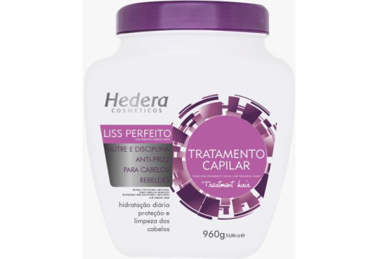 CREME CAPILAR TRATAMENTO HEDERA LISO PERFEITO 960GR