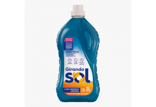 SABAO LIQUIDO LAVAROUPA GIRANDO SOL ACAO TOTAL 2LT