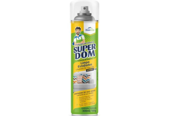 LIMPA ESTOFADOS SPRAY SUPER DOM LATA 300ML