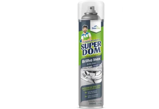 BRILHO INOX SPRAY SUPER DOM LATA 300ML