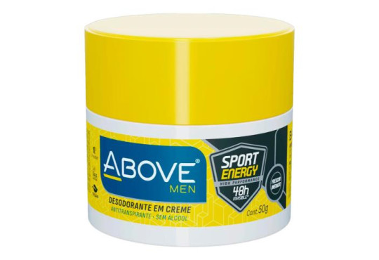 DESODORANTE ABOVE " CREME " SPORT ENERGY MASC. 50GR POTE