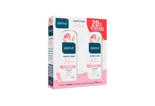 KIT SABONETE LIQUIDO INTIMO ABOVE C/2X250ML