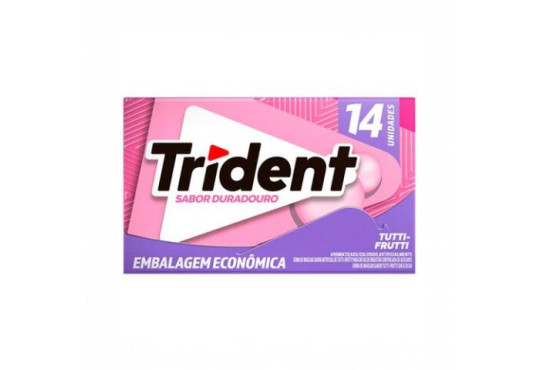 CHICLE TRIDENT " NOVO 14S " TUTTI C/12X14" UNIDADES