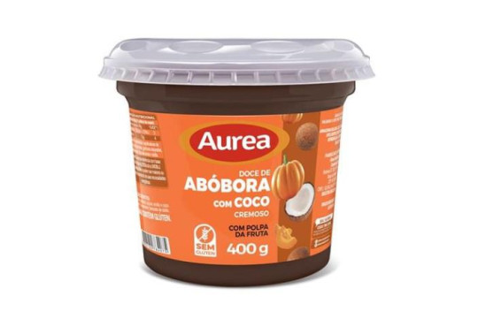 DOCE FRUTA AUREA ABOBORA/COCO  E MACA 350GR