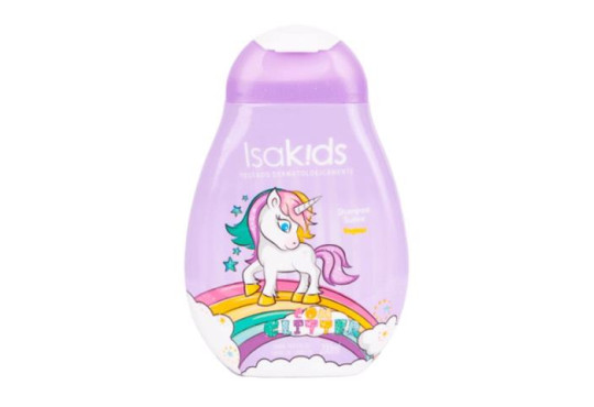 SH INF. ISAKIDS UNICORNIO C/ GLITTER ROXO MENINA 200ML