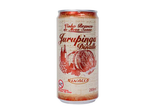 LT. VINHO BRANCO JURUPINGA DINALLE " LATA " 6X269ML