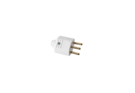 PLUGUE MG ELET. 2 PINOS + TERRA 10A " CINZA " 250V 180§  924