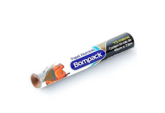 PAPEL ALUMINIO BOMPACK 45CM X (7.5MT)