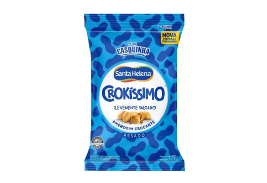 AMENDOIM CROCANTE SALG.LEVEMENTE CROKISSIMO 400GR STA HELENA