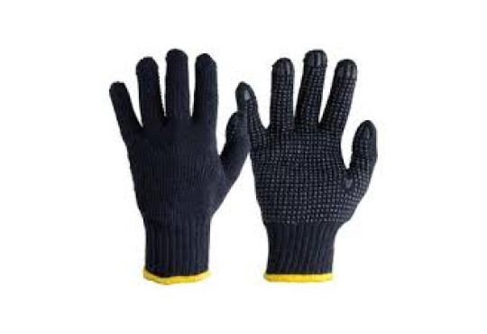 LUVA TRICOTADA BOMPACK PRETA PAR " G " N-9