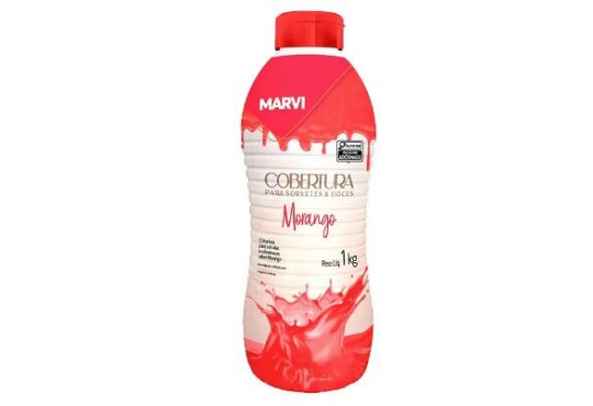 SORV. MARVI COBERTURA MORANGO 1KG